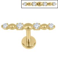 Titanium Internal Thread Jewelled Sorline Labret