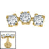 Titanium Internally Threaded Eternal Trio top
