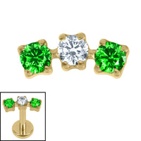 Titanium Internally Threaded Eternal Trio top