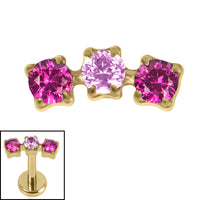 Titanium Internally Threaded Eternal Trio top