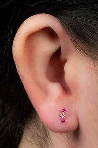 Titanium Internally Threaded Labrets 1.2mm - Titanium Eternal Trio