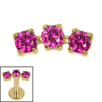 Titanium Internally Threaded Eternal Trio top