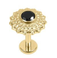 Gold Titanium Internally Threaded Labrets 1.2mm - Asia Sunbeam