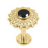 Gold Titanium Internally Threaded Labrets 1.2mm - Asia Sunbeam