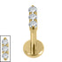 Gold Titanium Internally Threaded Labrets 1.2mm - Nexus Trio