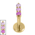 Gold Titanium Internally Threaded Labrets 1.2mm - Nexus Trio