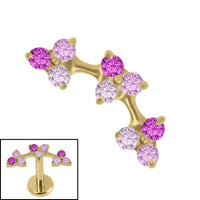 Titanium Internal Sakura Blossom Flower Curve
