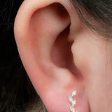 Gold Titanium Internally Threaded Labrets 1.2mm - Marquise Skyfall