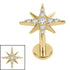 Titanium Internal Thread Jewelled Stjarna Labret