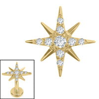 Titanium Internal Stjarna Jewelled Top