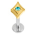 Titanium Internally Threaded Labrets 1.2mm - Chamak Asia Kite