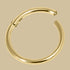 Gold Titanium Hinged Clicker Ring