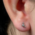 Titanium Internal Infinity Bezel Set 3 Jewel Crescent Top