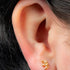 Titanium Internally Threaded Labrets 1.2mm - Gold Titanium Claw Set 3 CZ Jewel Marquise Fan