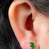 Titanium Internally Threaded Labrets 1.2mm - Titanium Claw Set 3 CZ Jewel Marquise Fan