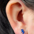 Titanium Internally Threaded Labrets 1.2mm - Titanium Claw Set 3 CZ Jewel Marquise Fan
