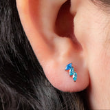 Titanium Internal Claw Set 3 Jewel Climbing Marquise Fan Top