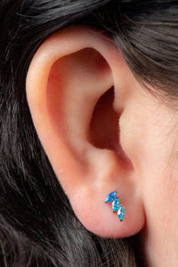 Titanium Claw Set 3 Jewel Climbing Marquise Fan Top for Internal Thread shafts in 1.2mm
