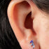Titanium Internally Threaded Labrets 1.2mm - Titanium Claw Set 3 Jewel Climbing Marquise Fan