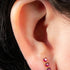 Gold Titanium Internally Threaded Labrets 1.2mm - 3 of Hearts