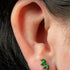 Titanium Internally Threaded Labrets 1.2mm - Titanium Claw Set 4 CZ Jewel Marquise Fan
