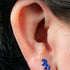Titanium Internally Threaded Labrets 1.2mm - Titanium Claw Set 4 CZ Jewel Marquise Fan