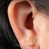 Titanium Internally Threaded Labrets 1.2mm - Titanium 8 Point Jewelled Star