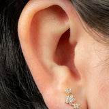 Titanium Internally Threaded Labrets 1.2mm - Alice Flower Trio