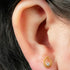 Titanium Internally Threaded Labrets 1.2mm - Titanium Jewelled Asia Dewdrop