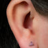 Titanium Internally Threaded Labrets 1.2mm - Bezel Set Jewelled Triangle