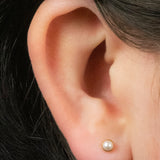 Titanium Threadless Labrets - Gold Titanium (Bend-fit) Pearl Disks