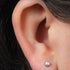 Titanium Threadless (Bend fit) Bezel Set Pearl Disk