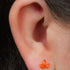 Titanium Internally Threaded Labrets 1.2mm - Claw Set Carnelian Marquise Stone Leaves Trio Top