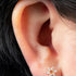 Titanium Internally Threaded Labrets 1.2mm - Titanium Jewelled Catherine Wheel