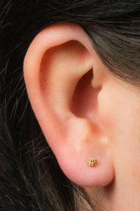 Titanium Threadless Labrets - Titanium (Bend-fit) Claw Set CZ Jewels 0.8mm Gauge - 5-8mm length