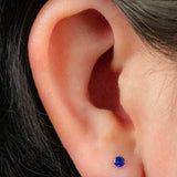 Titanium Claw Set Round CZ Jewel for Internal Thread shafts in 1.2mm