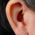 Titanium Internally Threaded Labrets 1.2mm - Titanium Claw Set Jewelled Round Natural Gemstone Tops