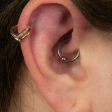 Titanium Corporal Hinged Clicker Ring
