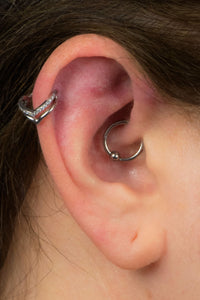 Titanium Corporal Hinged Clicker Ring