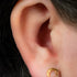 Titanium Internally Threaded Labrets 1.2mm - Titanium Crescent Moon and Dangle Jewel