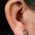 Titanium Internally Threaded Labrets 1.2mm - Titanium Crescent Moon and Dangle Jewel
