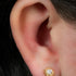 Gold Titanium Internally Threaded Labrets 1.2mm - Titanium Crowned Barbed Heart