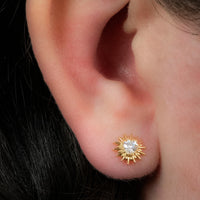 Titanium Internally Threaded Labrets 1.2mm - Crowned Barbed Heart