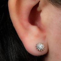 Titanium Internally Threaded Labrets 1.2mm - Crowned Barbed Heart