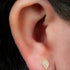 Titanium Internally Threaded Labrets 1.2mm - Titanium Jewelled Diamond Shaped Halo