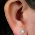 Titanium Internally Threaded Labrets 1.2mm - Titanium Jewelled Diamond Shaped Halo
