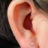 Titanium Internally Threaded Labrets 1.2mm - Gold Titanium Jewelled Disk
