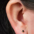Titanium Internally Threaded Labrets 1.2mm - Titanium French Cut Diamond