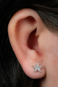 Titanium Internally Threaded Labrets 1.2mm - Jewelled Galaxy Star
