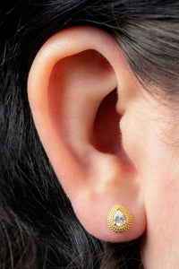 Titanium Internally Threaded Labrets 1.2mm - Titanium Kashvi Asia Teardrop